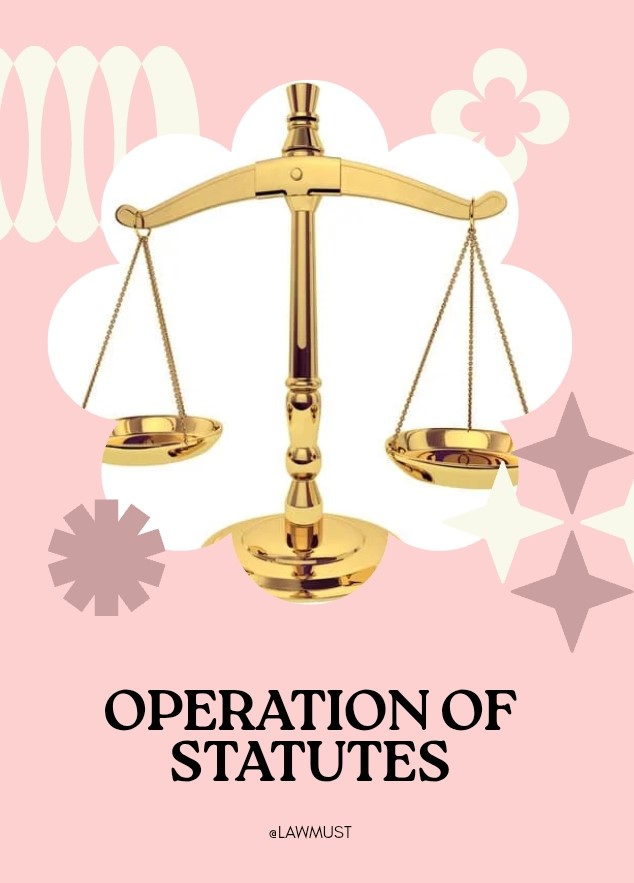 Prospective operation of statutes