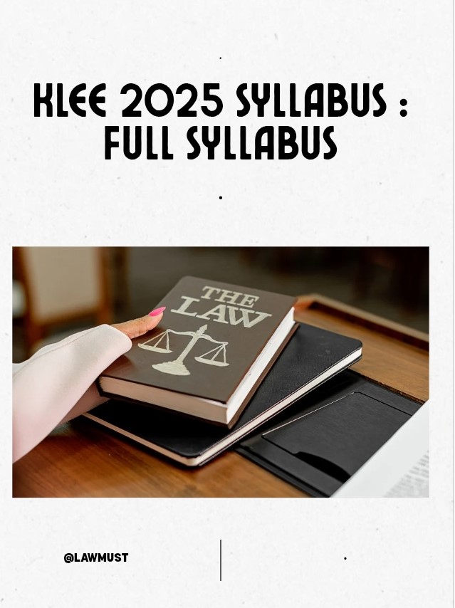 KLEE 2025 Syllabus :Full syllabus
